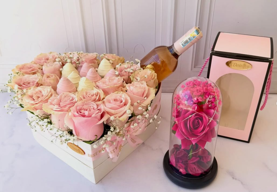 Arreglo completo Rosas y Todo Adetallesbq